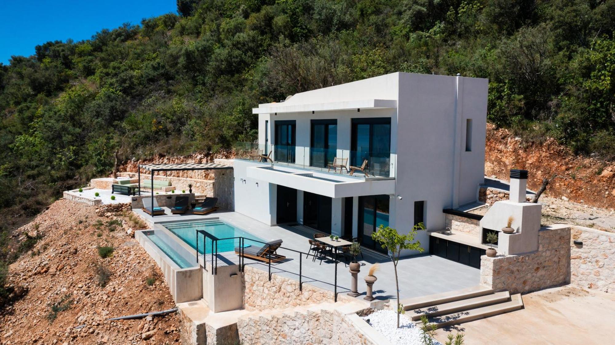 Pantea Luxury Villa Vasilikí Exterior foto